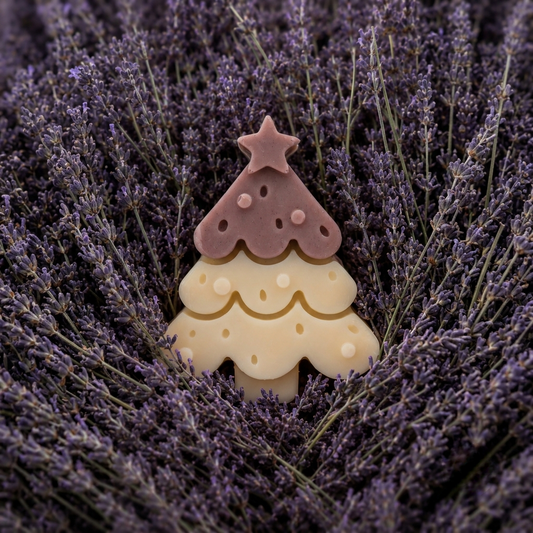 CHRISTMAS SOAP LAVENDER | NATURAL SOAP IN FIR TREE SHAPE