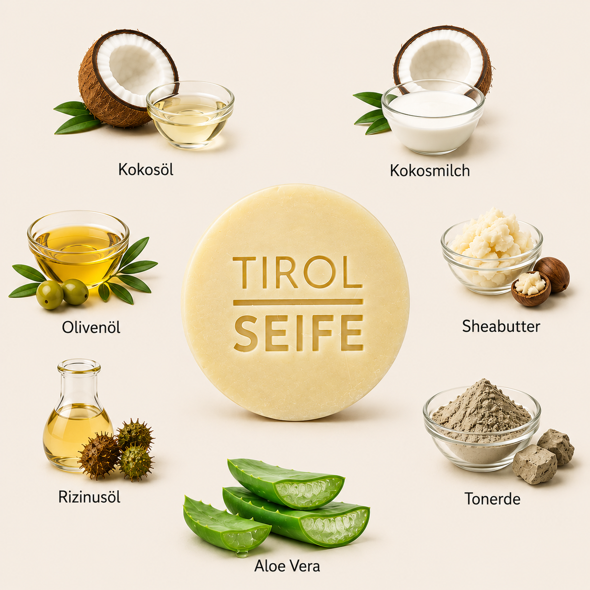 NATUR- & RASIERSEIFE mit ALOE VERA I DUFTFREI